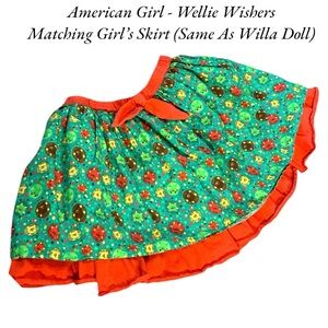 American Girl Wellie Wishers Girl’s Skirt Size 6 (Matches Willa Doll Skirt)
